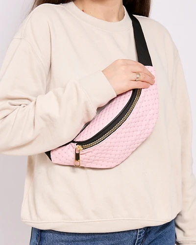 Royalfashion Women's quilted fanny pack with sequins