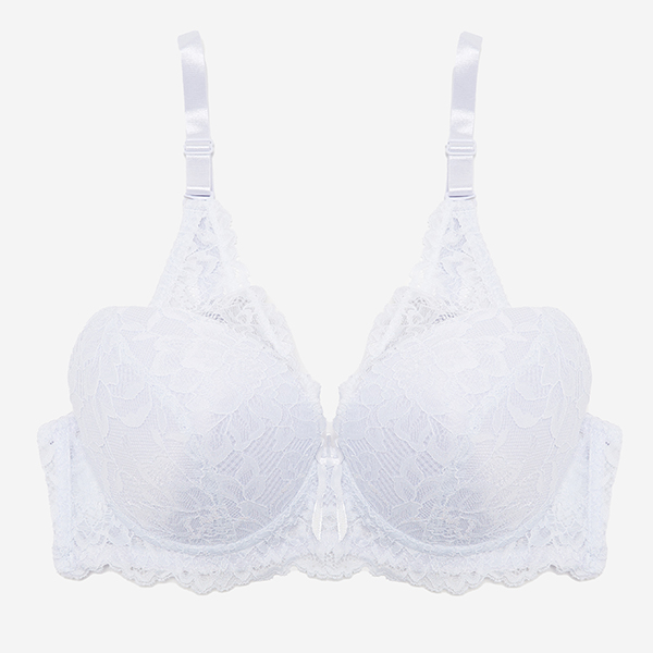 White women's bra with lace - Underwear