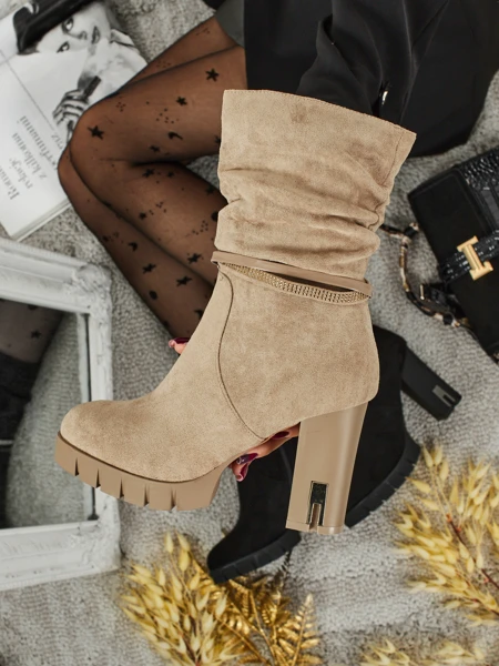 Women's Eco Suede Heeled Ankle Boots BrambleDusk