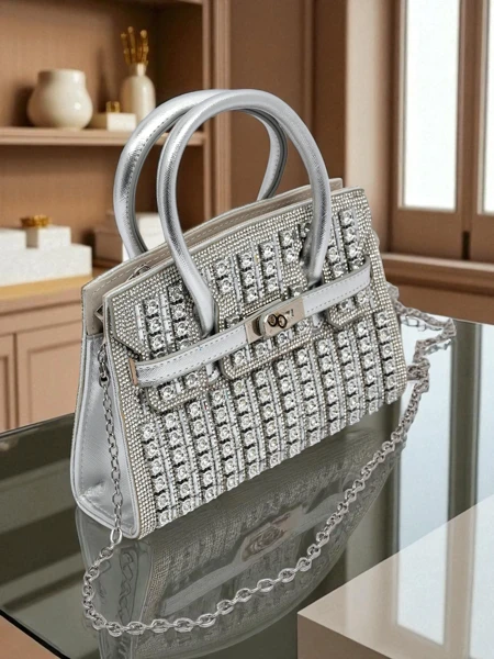 Royalfashion Women's Clutch Bag with Cubic Zirconia Seren Voux