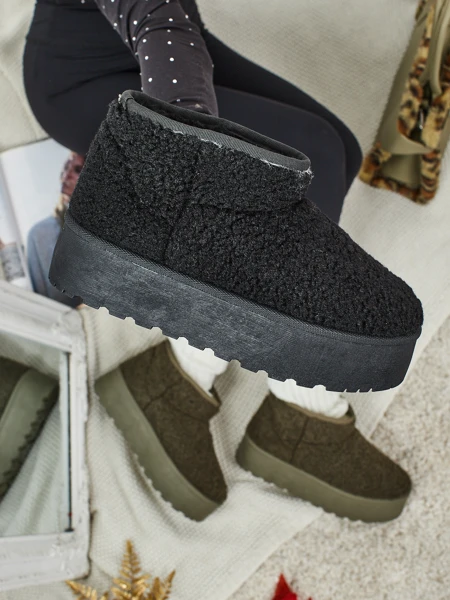 Marellin Women's Short Faux Snow Boots