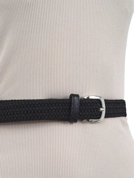 Women's Braided Rubber Trousers Belt