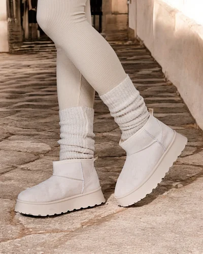 Royalfashion Short boots a'la snow boots for women Hezio