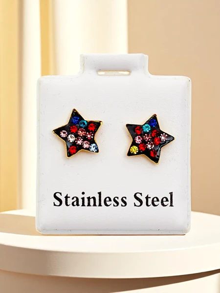 Royalfashion Women's star-shaped earrings