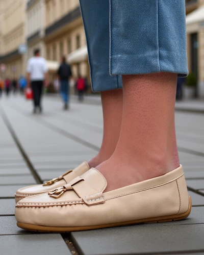 Royalfashion Matte women's moccasins Timmone